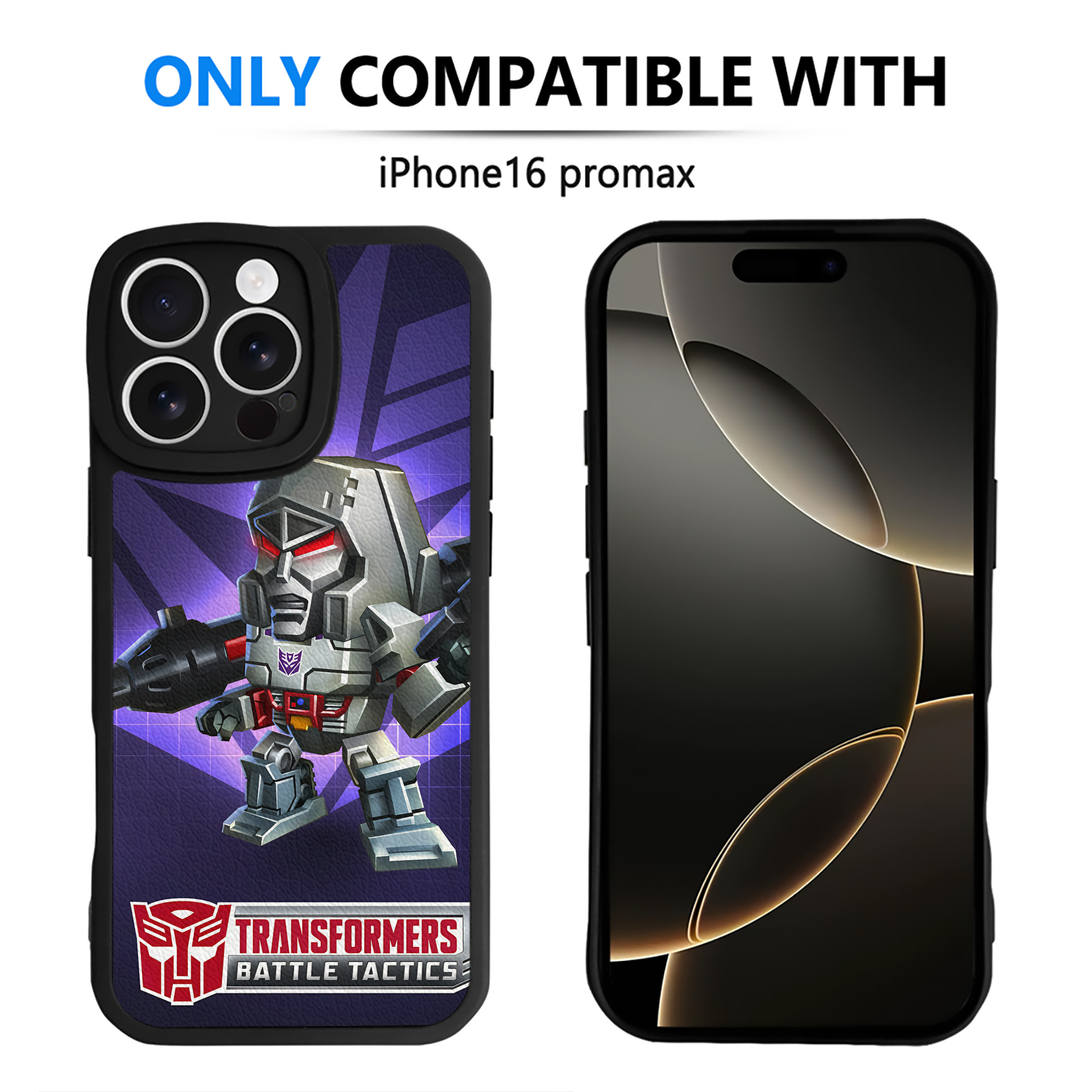 （画像用） Transformers トランスフォーマー 【iPhone 16シリーズ対応】シリコンスマホケース（レザー調） 材質：シリコン
